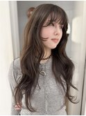 抜け感たっぷりラベンダーグレージュヘア【天王寺/あべの】