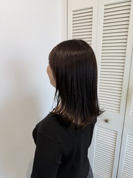 アドラーブル 万代店 (adorable) 春カラー×透明感暗髪ラベンダーブラウン小顔レイヤーカット