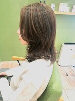 ジプソ(Gypso Hair salon)&nbsp;ブリーチなしハイライト×ミディアムレイヤー