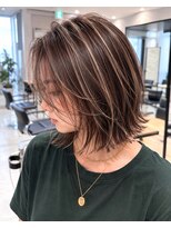 リーチェ(ReCHE by CAPA(旧:CAPA茅ヶ崎店)) ハイライト脱白髪染めくびれ外国人レイヤー艶髪ロングボブ7