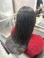エルベ けやき台店(elve) カラーと縮毛矯正で乾かしただけでこの仕上がりにできます!