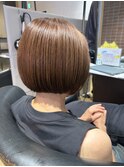 シンプルボブ/ミニボブ/きりっぱなし/白髪ぼかし archive垂水