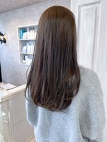 キャアリー(Caary) 福山人気20代30代レイヤーロングヘア透明感マロンベージュ艶髪