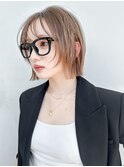 武井/グレージュ/ミディアムレイヤー/ハッシュカット/川崎38