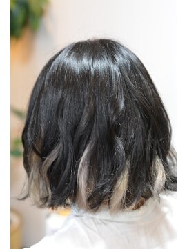 ヘアデザイン ヴォワール(hair & design voir) ボブ☆ホワイトインナー