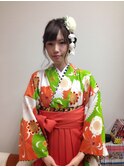 2018年卒業式   袴着付け&ヘアセット 12、000円 ※電話予約のみ
