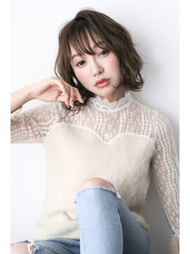 ルフ ヘアーデザイン(ruf hair design) 【ruf hair design】シースルーバング外ハネボブ
