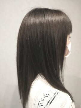 アフィックスヘア 新小岩(affix hair) ブリーチナシで魅せるカーキグレージュ