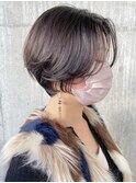 20代30代大人可愛いエアリーショートヘアベージュ透明感