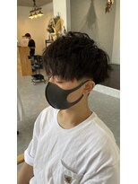 フゥ 宇都宮(FeU) ツイストパーマ無造作マッシュツイストスパイラルパーマ刈り上げ
