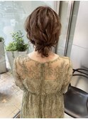 お団子アップヘアセット