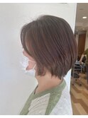 えりあしスッキリボブ×ショコラブラウン