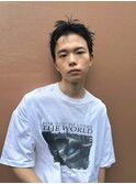 スパイキーショート/眉毛/メンズカット