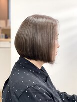 ジールヤマグチ 朝霧駅前店 【髪質改善、水素カラー】前下がりボブ