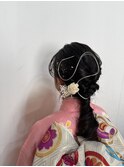 袴の着付けととヘアーセット