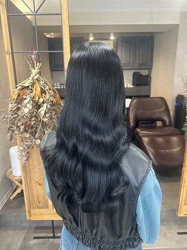 ニジヘアー(Nizi hair) ブルーブラック/韓国カラー/暗髪