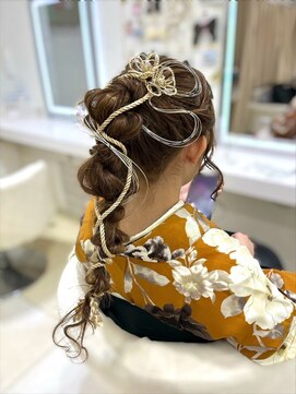 ヘイルジューシー(hail JUICY) 卒業式ヘア/成人式ヘア/編み下ろし