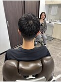 アイロンパーマナチュラル癖毛風ツーブロックさっぱりビジカジ