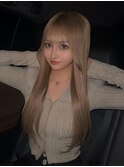 ホワイトシルバーミルクティーグレージュ