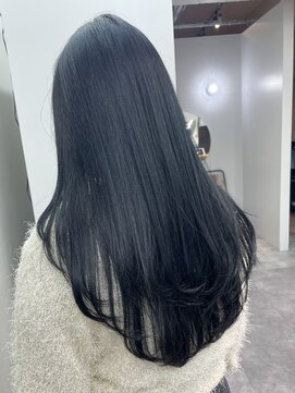 ヴェルダ 池袋店(verda) ブリーチなしダブルカラー/ブルーブラック