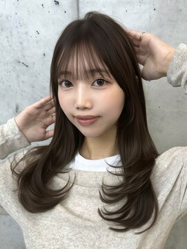 ビューブルー 亀戸錦糸町(VIEW BLUE) 【顔周りレイヤー】黒髪カタログ/クラゲヘアー/小顔に見せるヘア