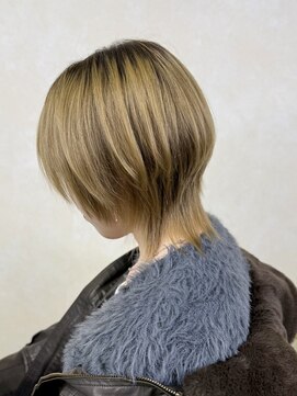 ヘアー ル シェーヌ ワンセカンド(hair le chene 1/2) ウルフかわいいハイトーンスタイル