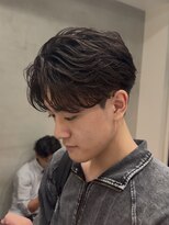 フィフスパーク(fifth PARK)&nbsp;渋谷ニュアンスパーマルーズパーマ毛流れヘアメンズビジネスヘア