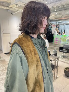 エニイ(ANY) 小顔/ココアベージュ/黒髪/オリーブグレー/【千葉／パーマ】