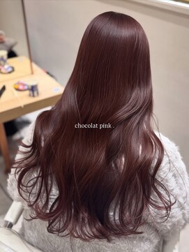 ジーナ 京都河原町(Zina) 暖色カラー　ショコラピンク