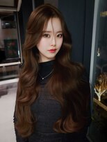 アルバム 池袋(ALBUM)&nbsp;顔周りレイヤーロング韓国ヘアイメチェン_F31439