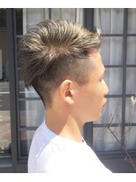 ヘアーアンドスパ アルバス(HAIR&SPA ALBAS)&nbsp;2ブロック×アップバング×Wカラー×ジェルスタイル