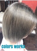 ミルクティーベージュ(根元は暗め)