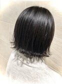 ウルフボブ/20代/30代/40代ひし形/くびれ/透明感/外ハネ