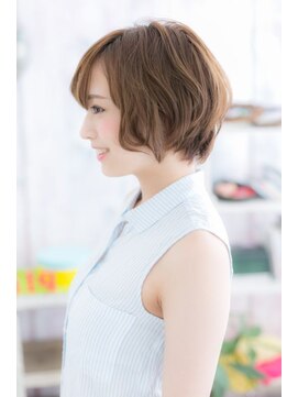 ミック ヘアアンドビューティー 大山店(miq  Hair&Beauty) やわふわ質感♪前下がりアシメショートa