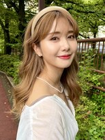 スペイディック 大阪梅田店(SPADIC)&nbsp;ミルクティーベージュ×カチューシャヘア