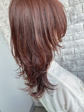 リアイス(Re:ICE) ミニウルフ/くすみブルー/流れるレイヤー/インナーハイライト