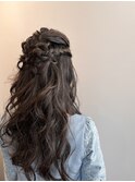 パーティーヘアセット★くるりんぱハーフアップ[渋谷]