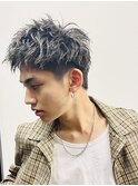 フェザースパイキーショートツーブロックベリーショート