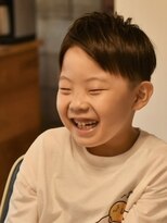 リム メンズヘア(LIM men's hair)&nbsp;束感アップバングマッシュ【キッズカット/メンズヘア】