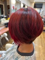 ヘアーメイク ツインズ(Hair Make TWINS) ハイライトレッドカラー