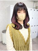インナーカラーケアブリーチイヤリングカラーハイライトレイヤー