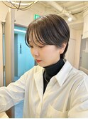 小顔似合わせカット愛されクールショート20代30代イメチェン前髪