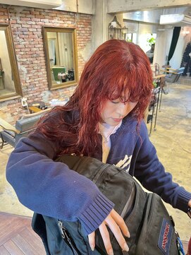 アンリ(Henri) 【かしむら】ブリーチ/ブリーチなしダブルカラー/暖色カラー