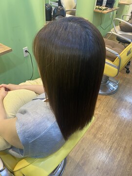 エシカル(ethical) 【髪質改善】酸性ストレート/地毛風ストレート(根本中心)