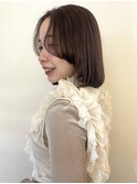 小顔ボブレイヤーボブニュアンスカラー吉祥寺20代