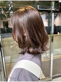 ミディアムボブくびれミディ韓国ヘア美髪くびれヘア_ba551971