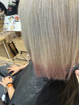 ラバフロー 小野原店(LAVA FLOW) 茶久のWカラー(ブリーチ)