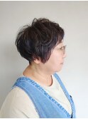 30代40代50代おすすめ　コロンとマッシュショート×ツーブロック