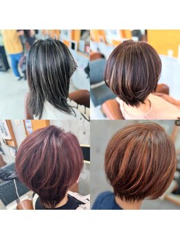 リアクト(React)の写真/大人の悩みに丁寧に応えるサロン◇髪に優しい薬剤を使用し、ダメージレスで綺麗に染まる！