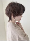 くびれショート アッシュブラウン 透明感カラー 橿原